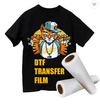 White Ink Printable T Shirt Heat Transfer Film Non Slip PET  For DTF Digital Inkjet Printer